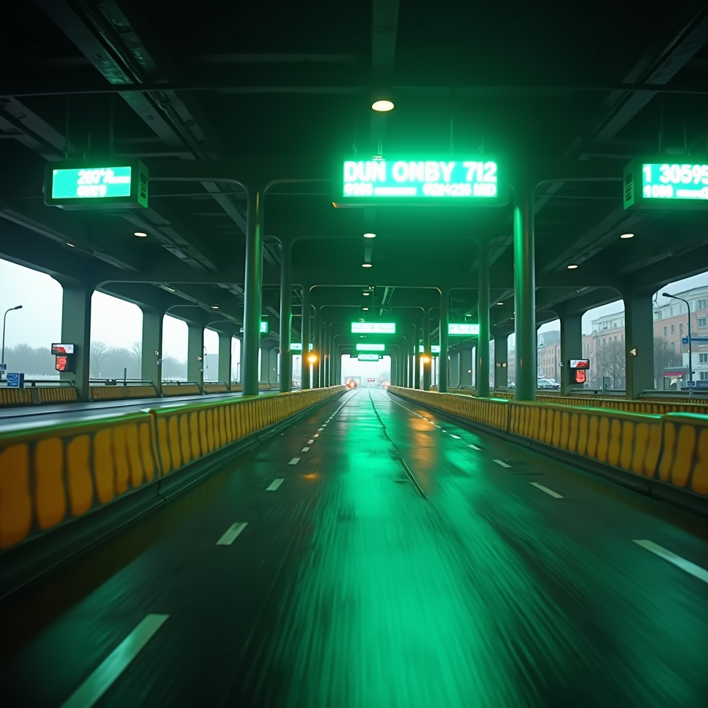 M50 Toll Flow - Electronic toll collection system for M50 motorway in Ireland, featuring emerald green branding with modern corporate design